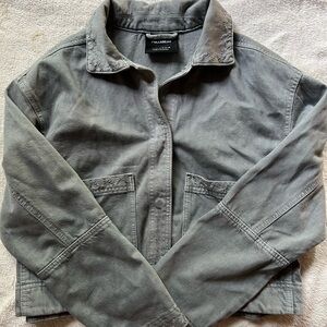 Pull & Bear Lightweight Grey Jacket Sz M
